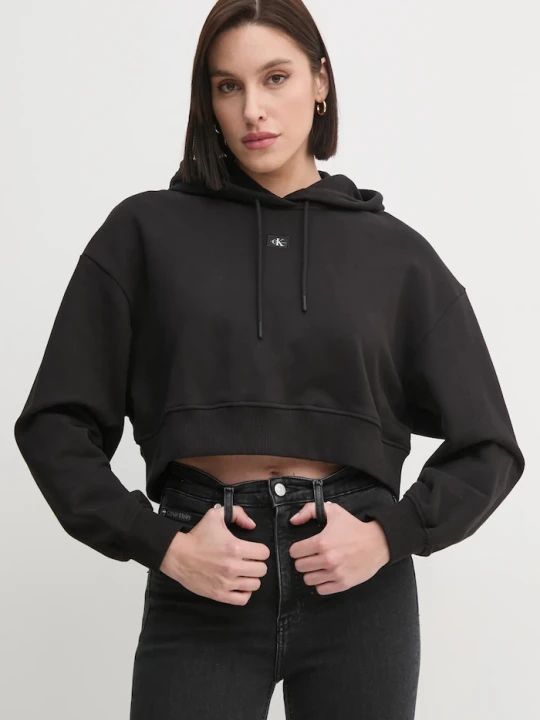 Zdjęcie produktu Calvin Klein Jeans bluza bawełniana czarny