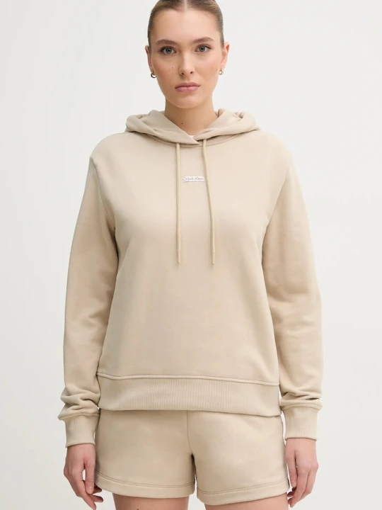 Zdjęcie produktu Calvin Klein Jeans bluza bawełniana beżowy