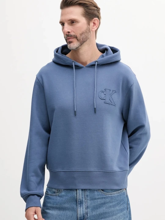 Zdjęcie produktu Calvin Klein Jeans bluza bawełniana niebieski