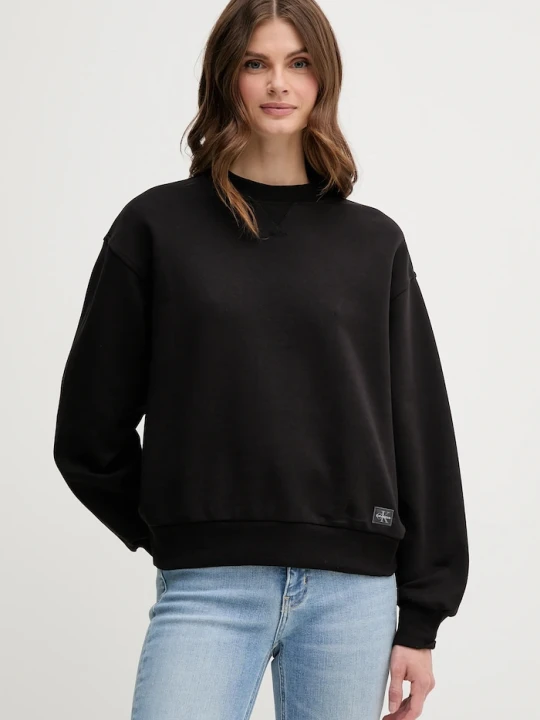 Zdjęcie produktu Calvin Klein Jeans bluza bawełniana czarny
