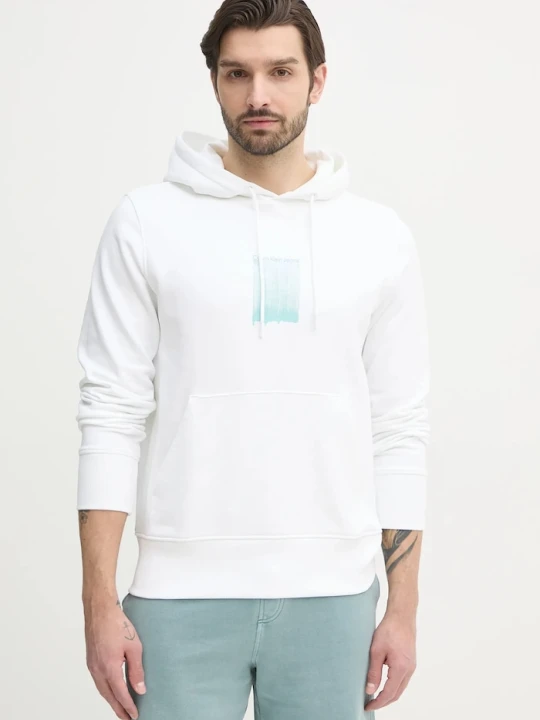Zdjęcie produktu Calvin Klein Jeans bluza bawełniana biały