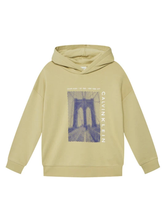 Zdjęcie produktu Calvin Klein Jeans Bluza Bridge LVCKSJB04B Zielony Oversize
