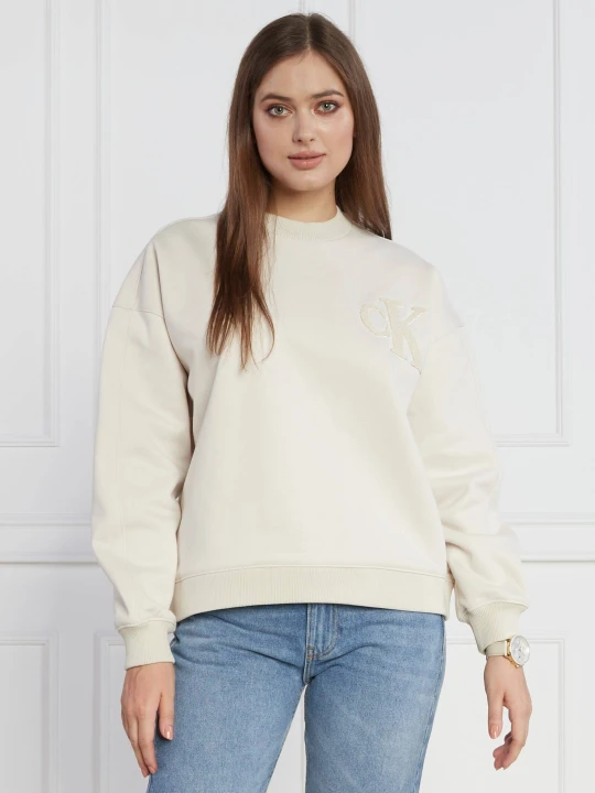 Zdjęcie produktu Calvin Klein Jeans Bluza CHENILLE CK CREWNECK | Regular Fit beżowy
