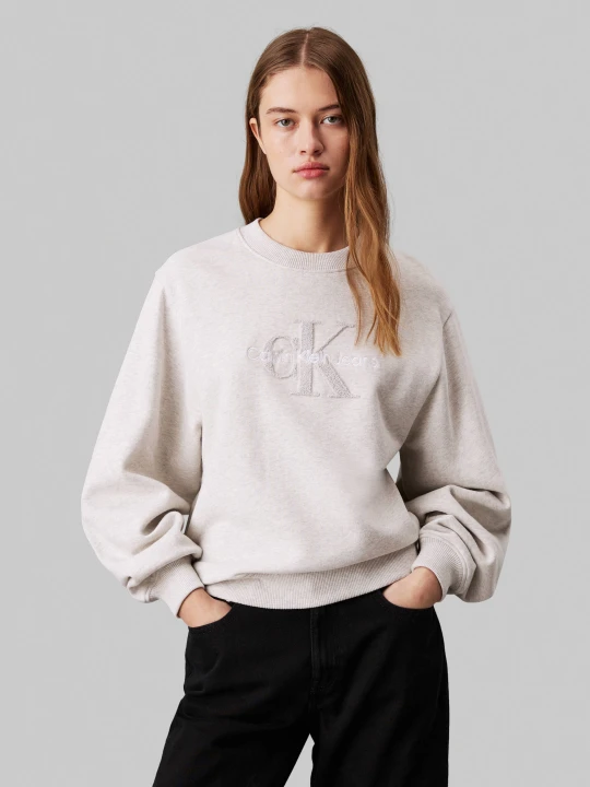 Zdjęcie produktu Calvin Klein Jeans Bluza Chenille | Regular Fit biały