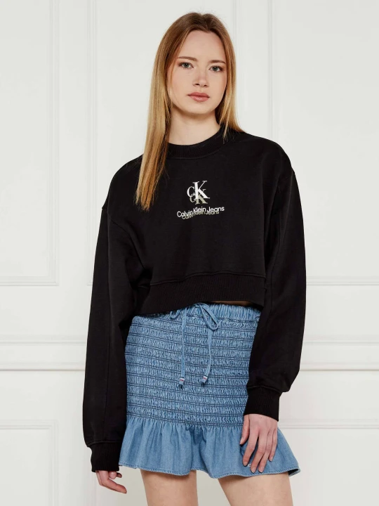 Zdjęcie produktu Calvin Klein Jeans Bluza | Cropped Fit czarny