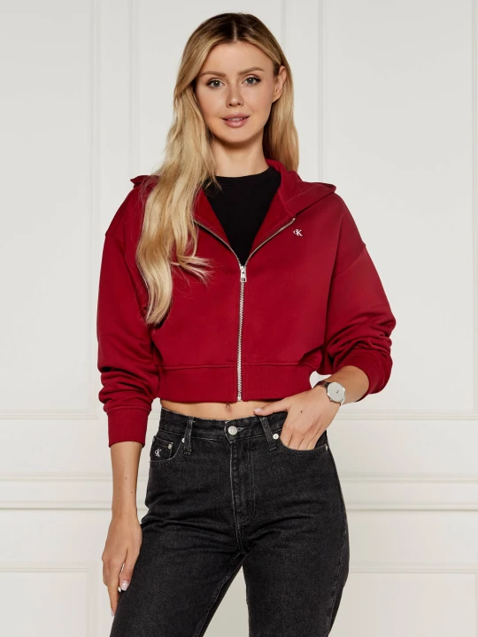 Zdjęcie produktu Calvin Klein Jeans Bluza | Cropped Fit czerwony