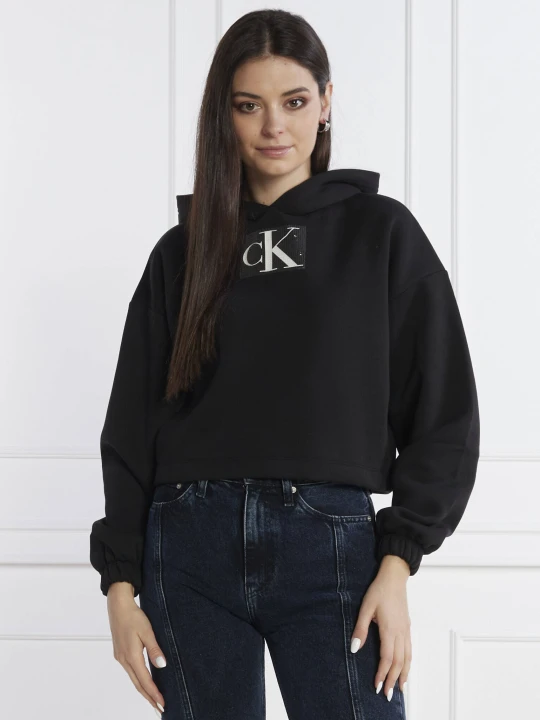 Zdjęcie produktu Calvin Klein Jeans Bluza | Cropped Fit czarny