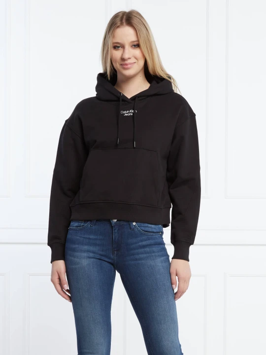 Zdjęcie produktu Calvin Klein Jeans Bluza | Cropped Fit czarny