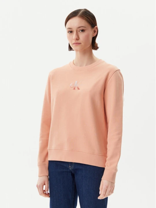 Zdjęcie produktu Calvin Klein Jeans Bluza Gradient Monologo J20J225360 Koralowy Regular Fit