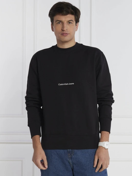 Zdjęcie produktu Calvin Klein Jeans Bluza INSTITUTIONAL CREW NECK | Relaxed fit czarny