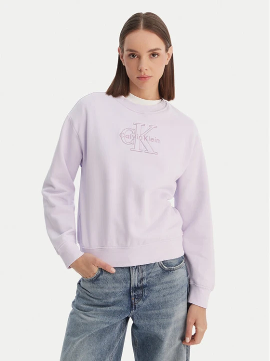 Zdjęcie produktu Calvin Klein Jeans Bluza LV047F204G Różowy Regular Fit