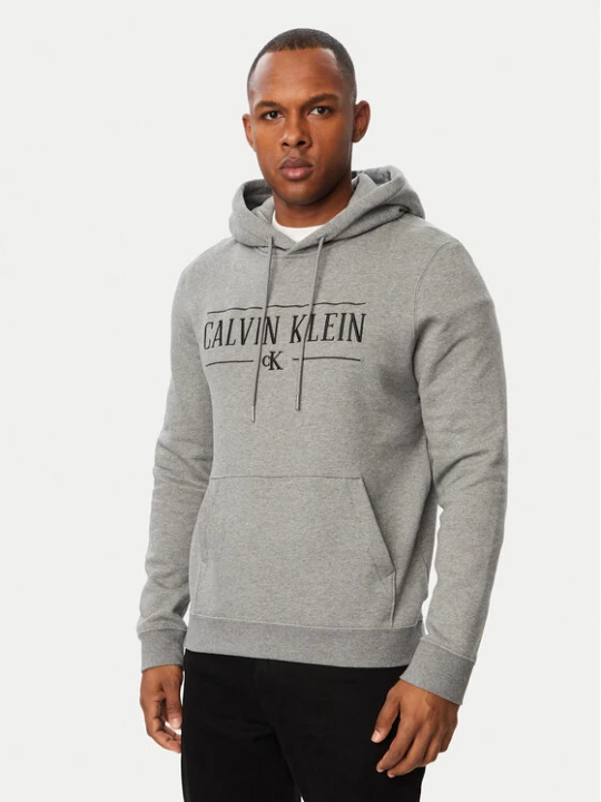 Zdjęcie produktu Calvin Klein Jeans Bluza LV04RH238G Szary ciemny Regular Fit