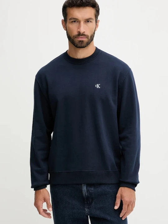 Zdjęcie produktu Calvin Klein Jeans bluza męska bawełniana granatowy