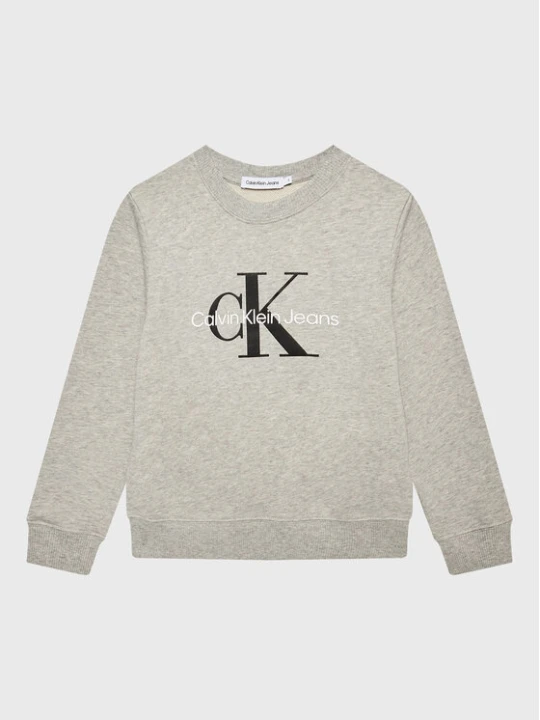 Zdjęcie produktu Calvin Klein Jeans Bluza Monogram Logo IU0IU00265 Szary Regular Fit