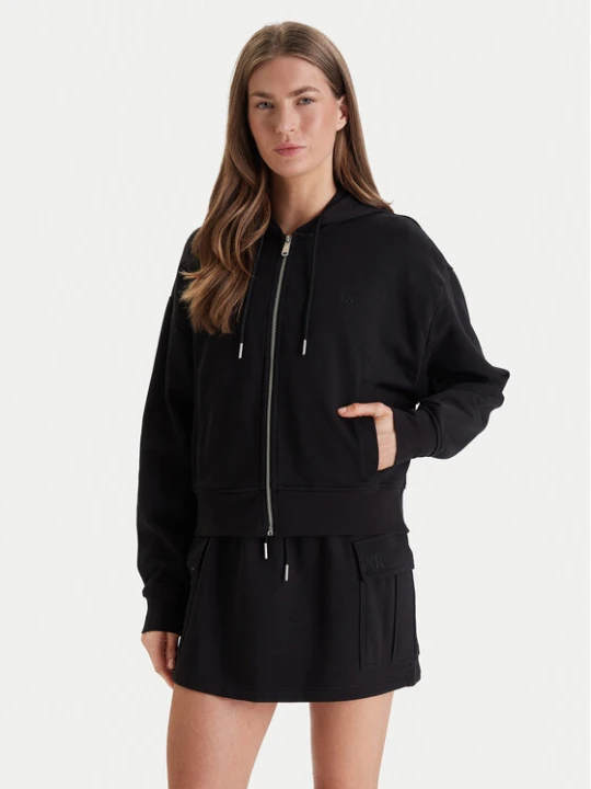 Zdjęcie produktu Calvin Klein Jeans Bluza Monogram LV047F208G Czarny Relaxed Fit