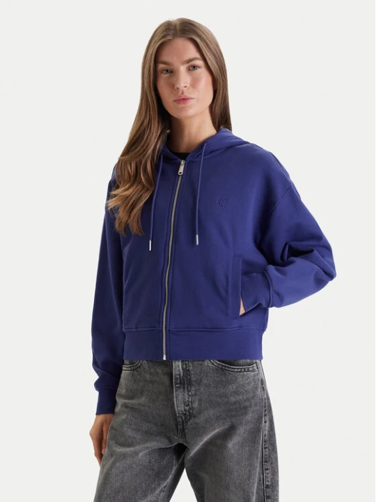 Zdjęcie produktu Calvin Klein Jeans Bluza Monogram LV047F208G Fioletowy Relaxed Fit