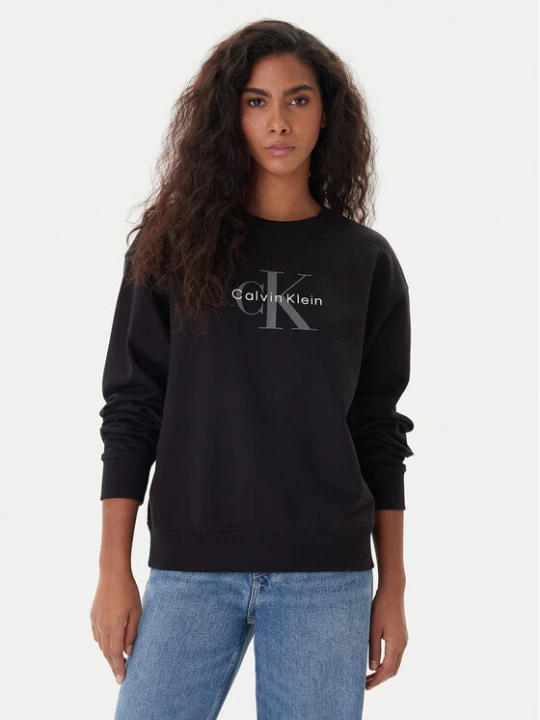 Zdjęcie produktu Calvin Klein Jeans Bluza Monologo LV047B234G Czarny Regular Fit