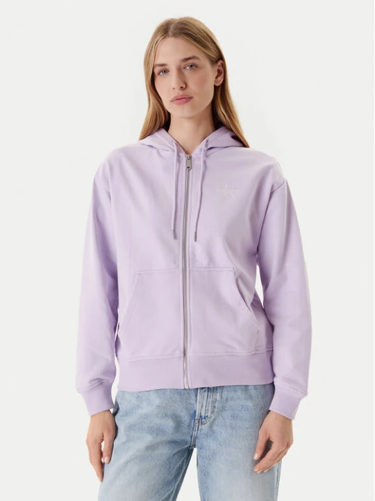 Zdjęcie produktu Calvin Klein Jeans Bluza Monologo LV047B270G Fioletowy Regular Fit