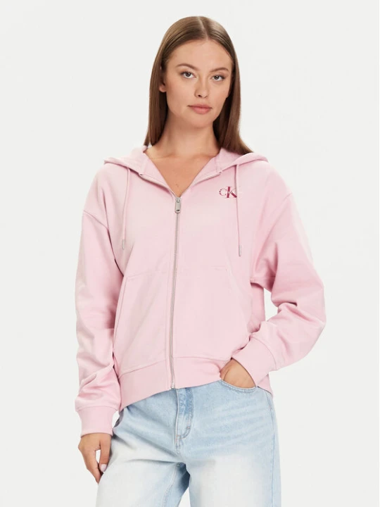 Zdjęcie produktu Calvin Klein Jeans Bluza Monologo LV047B270G Różowy Regular Fit