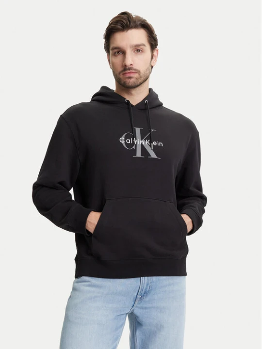 Zdjęcie produktu Calvin Klein Jeans Bluza Monologo LV04RC282G Czarny Regular Fit