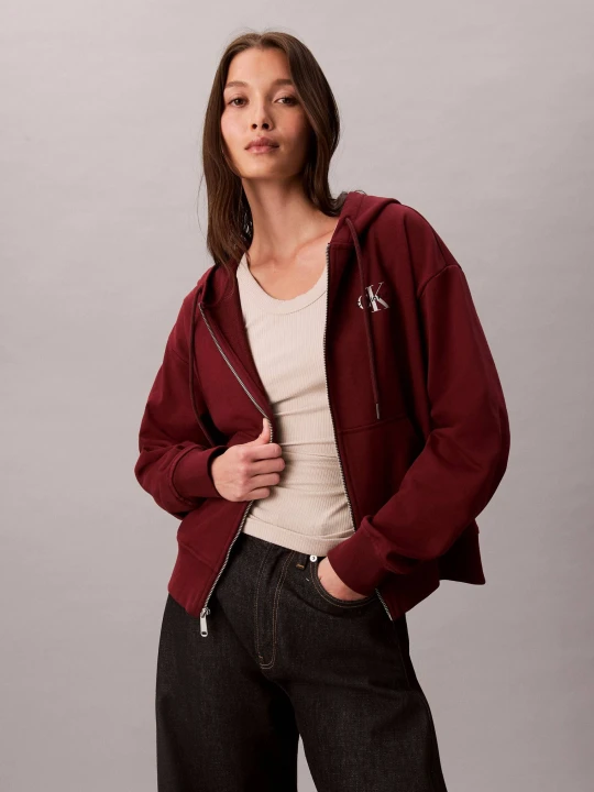 Zdjęcie produktu Calvin Klein Jeans Bluza | Regular Fit bordowy