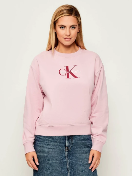Zdjęcie produktu Calvin Klein Jeans Bluza | Relaxed fit pudrowy róż