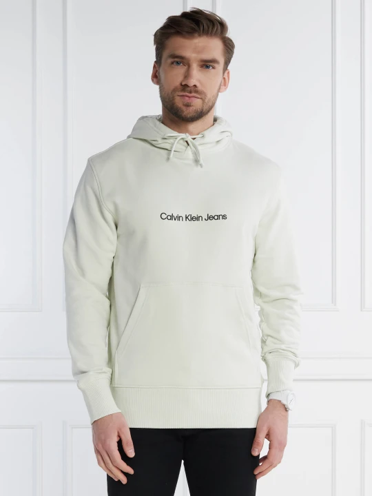 Zdjęcie produktu Calvin Klein Jeans Bluza SQUARE FREQUENCY LOGO | Regular Fit pistacjowy