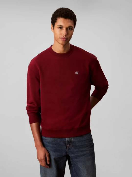 Zdjęcie produktu Calvin Klein Jeans Bluza TERRY | Regular Fit bordowy