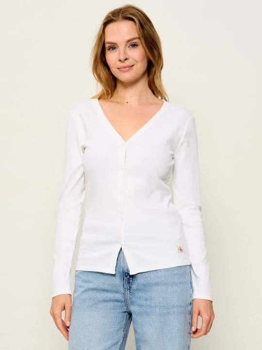 Zdjęcie produktu Calvin Klein Jeans Bluzka | Regular Fit biały