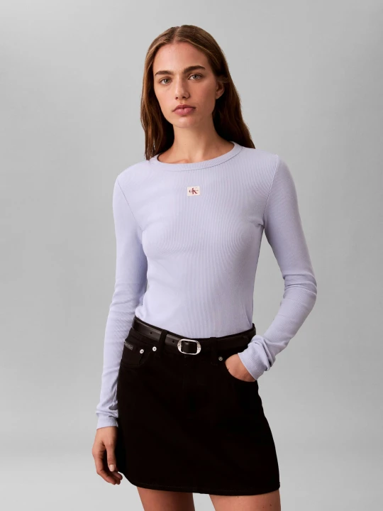 Zdjęcie produktu Calvin Klein Jeans Bluzka | Slim Fit błękitny