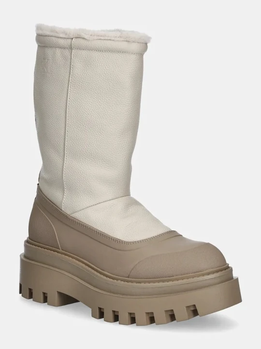 Zdjęcie produktu Calvin Klein Jeans botki FLATFORM CHELSEA BOOT PADDED beżowy