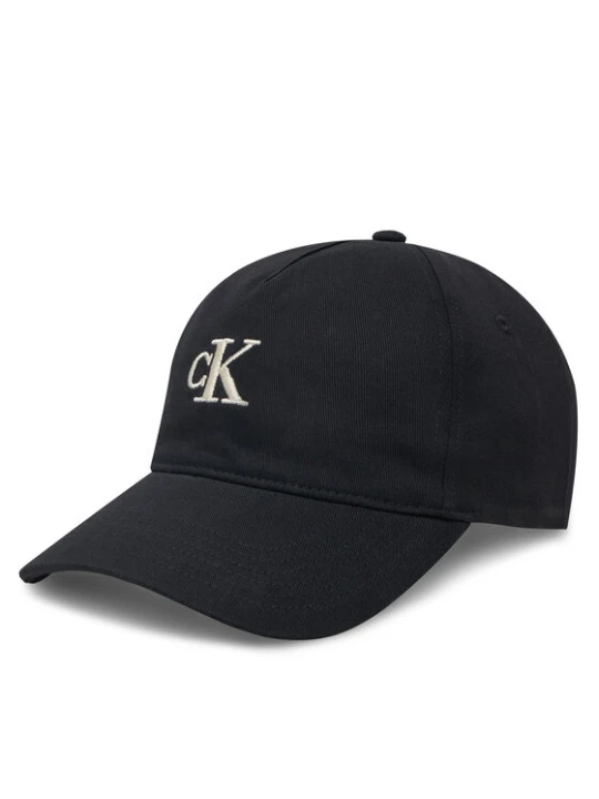 Zdjęcie produktu Calvin Klein Jeans Czapka z daszkiem Embroidered Monogram Cap LV04K5024G Czarny