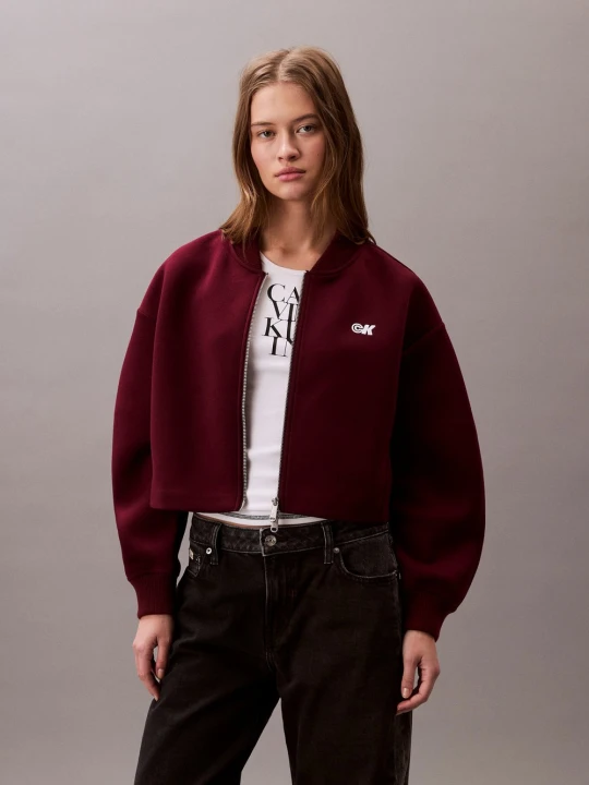 Zdjęcie produktu Calvin Klein Jeans kurtka dresowa Kobiety Sztuczne włókno czerwony