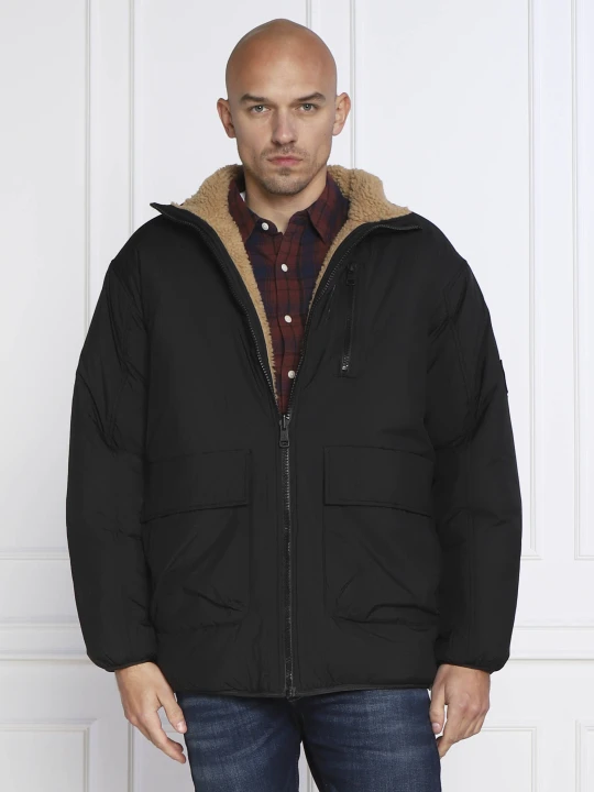 Zdjęcie produktu Calvin Klein Jeans Dwustronna kurtka REVERSIBLE SHERPA | Regular Fit brązowy