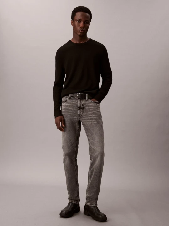 Zdjęcie produktu Calvin Klein Jeans Dżinsy slim Mężczyźni Bawełna szary