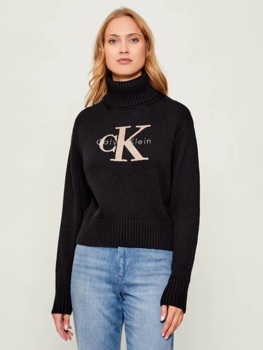 Zdjęcie produktu Calvin Klein Jeans Golf CHENILLE | Loose fit czarny