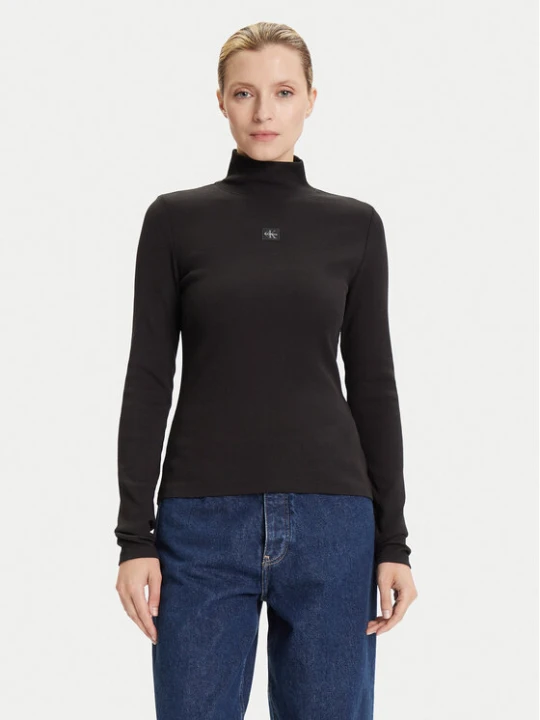 Zdjęcie produktu Calvin Klein Jeans Golf LV047D203G Czarny Slim Fit