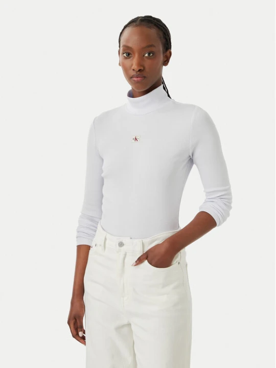Zdjęcie produktu Calvin Klein Jeans Golf LV047D203G Fioletowy jasny Slim Fit