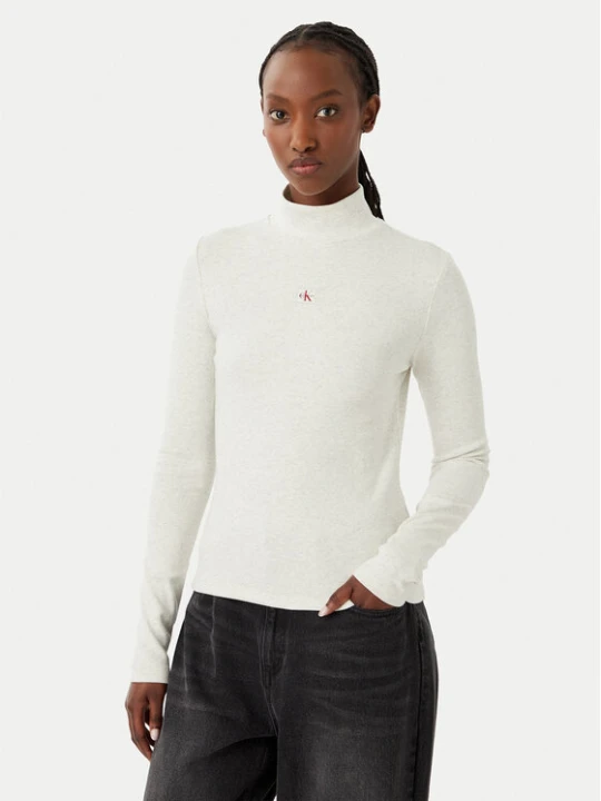 Zdjęcie produktu Calvin Klein Jeans Golf LV047D203G Szary jasny Slim Fit