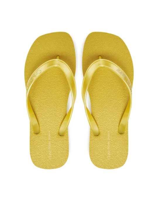 Zdjęcie produktu Calvin Klein Jeans Japonki Thong+ Tpu Metallic YW0YW01720 Żółty