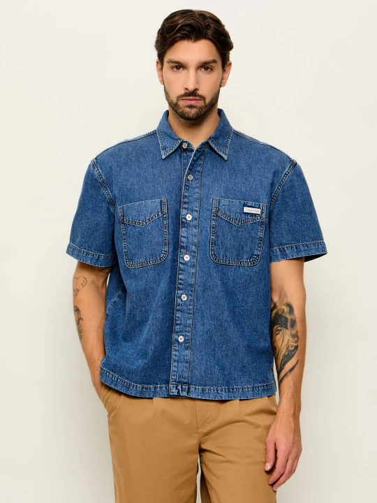 Zdjęcie produktu Calvin Klein Jeans Jeansowa koszula | Relaxed fit granatowy