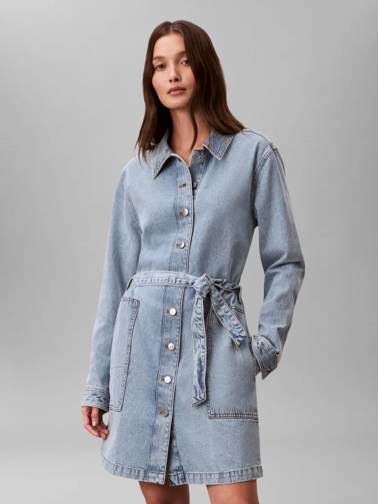 Zdjęcie produktu Calvin Klein Jeans Jeansowa sukienka niebieski