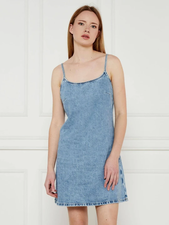 Zdjęcie produktu Calvin Klein Jeans Jeansowa sukienka ICONIC błękitny