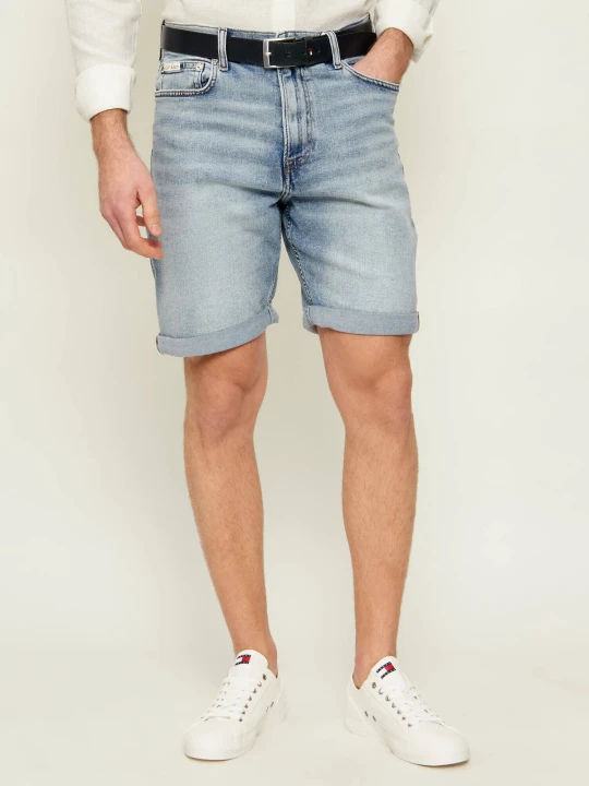 Zdjęcie produktu Calvin Klein Jeans Jeansowe szorty Abner | Slim Fit | stretch błękitny