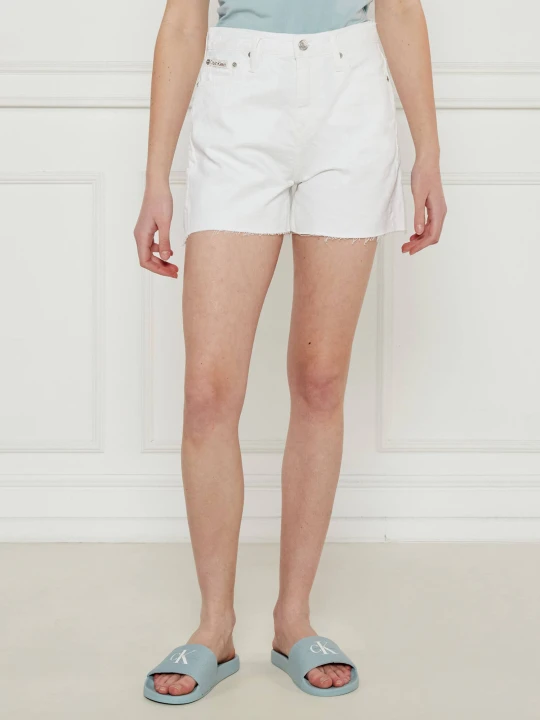Zdjęcie produktu Calvin Klein Jeans Jeansowe szorty | Mom Fit biały