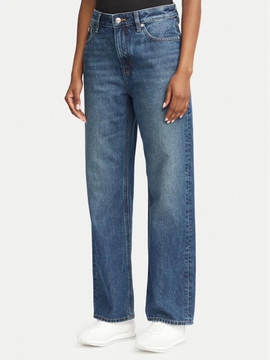Zdjęcie produktu Calvin Klein Jeans Jeansy 90s LV047H722G Granatowy Straight Fit