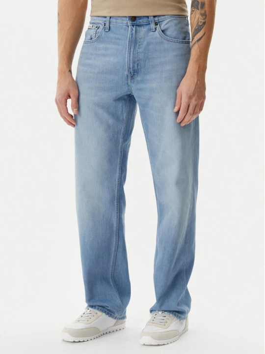 Zdjęcie produktu Calvin Klein Jeans Jeansy 90's LV04RB706G Niebieski Straight Fit