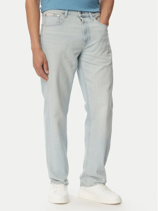 Zdjęcie produktu Calvin Klein Jeans Jeansy 90S LV04RG701G Niebieski jasny Straight Fit