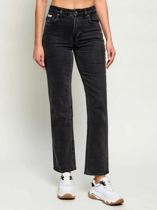Zdjęcie produktu Calvin Klein Jeans Jeansy ESSENTIAL | Straight fit | high rise czarny