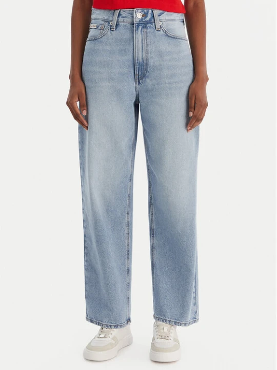 Zdjęcie produktu Calvin Klein Jeans Jeansy Eu Barrel LV047E628G Niebieski Barrel Fit